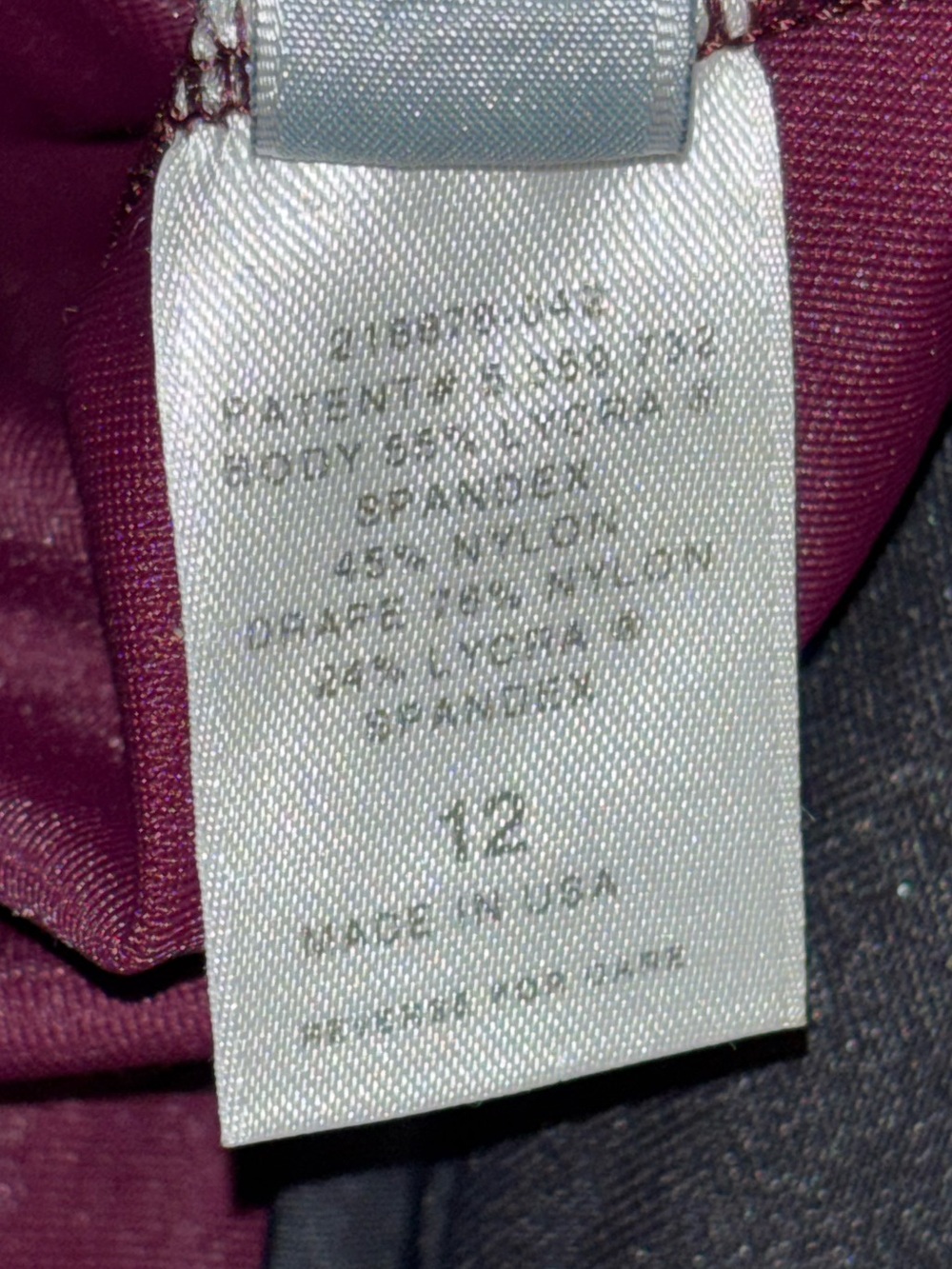 Magicsuit One-Piece Swimsuit Surplice Crossover Neckline Faux Wrap size 12 plum - Picture 4 of 16